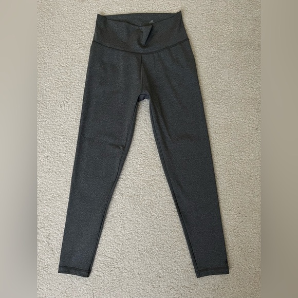 Adidas Compression Women's Leggings Sz Medium - Charcoal Gray - Picture 2 of 10